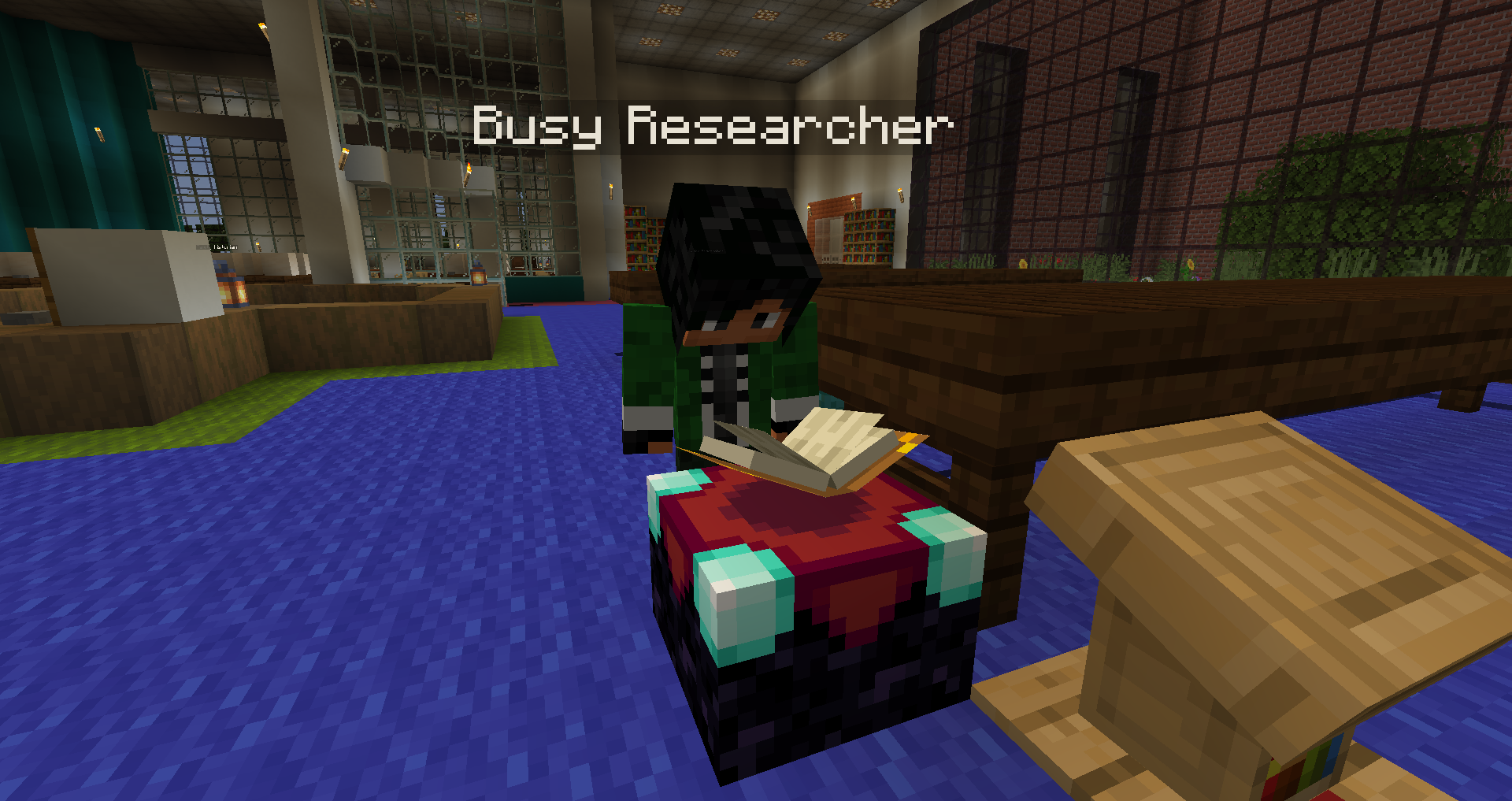 Busy Researcher in the Archives Research Room